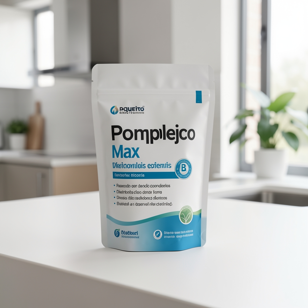 Paquete discreto de Complejo B Max preparado para entrega a domicilio en México